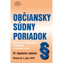 OBČIANSKY SÚDNY PORIADOK (IX. VYDANIE)