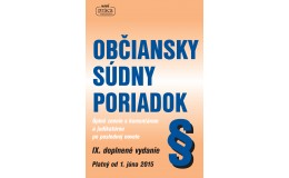 OBČIANSKY SÚDNY PORIADOK (IX. VYDANIE)