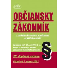 Občiansky zákonník XII. novelizované vydanie platný od 1. marca 2023