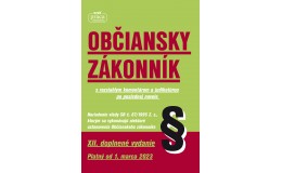 Občiansky zákonník XII. novelizované vydanie platný od 1. marca 2023